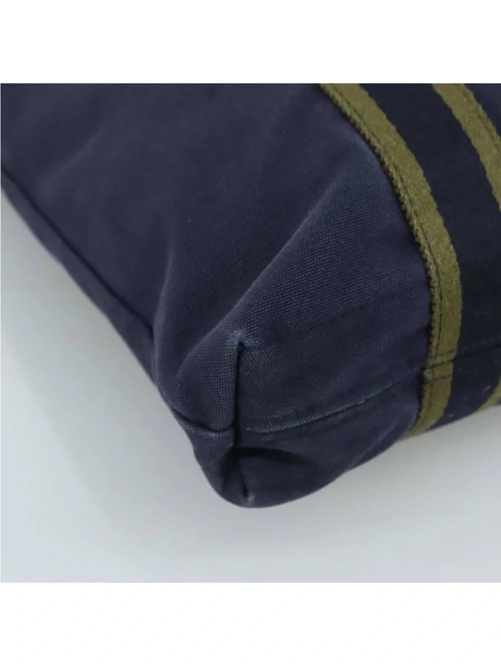 HERMES Fourre Tout cabas Tote Bag Canvas Navy